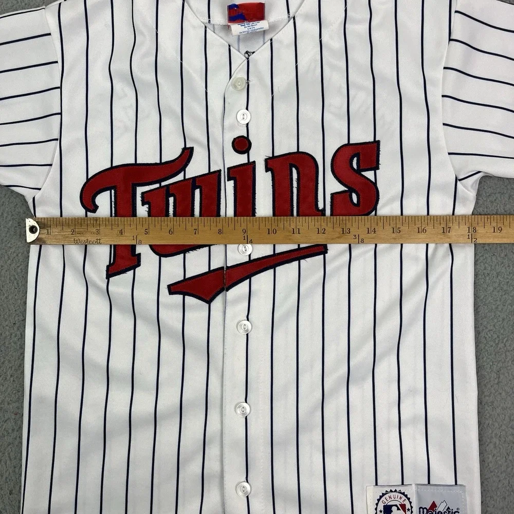 Vintage Minnesota Twins Doug Mientkiewicz Majestic MLB Baseball‎ Jersey Youth L